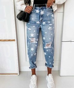 Kvinnor Zula | Aneta - Rippade Jeans Bla