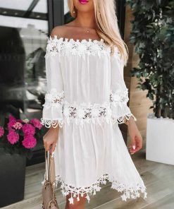 Kvinnor Zula | Dorota - Snygg Off Shoulder-Klanning