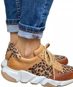 Kvinnor Zula | Celine - Trendiga Sneakers For Kvinnor Leopard