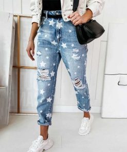 Kvinnor Zula | Aneta - Rippade Jeans Bla