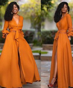 Kvinnor Zula | Khalani - Unik Elegant Klanning Orange