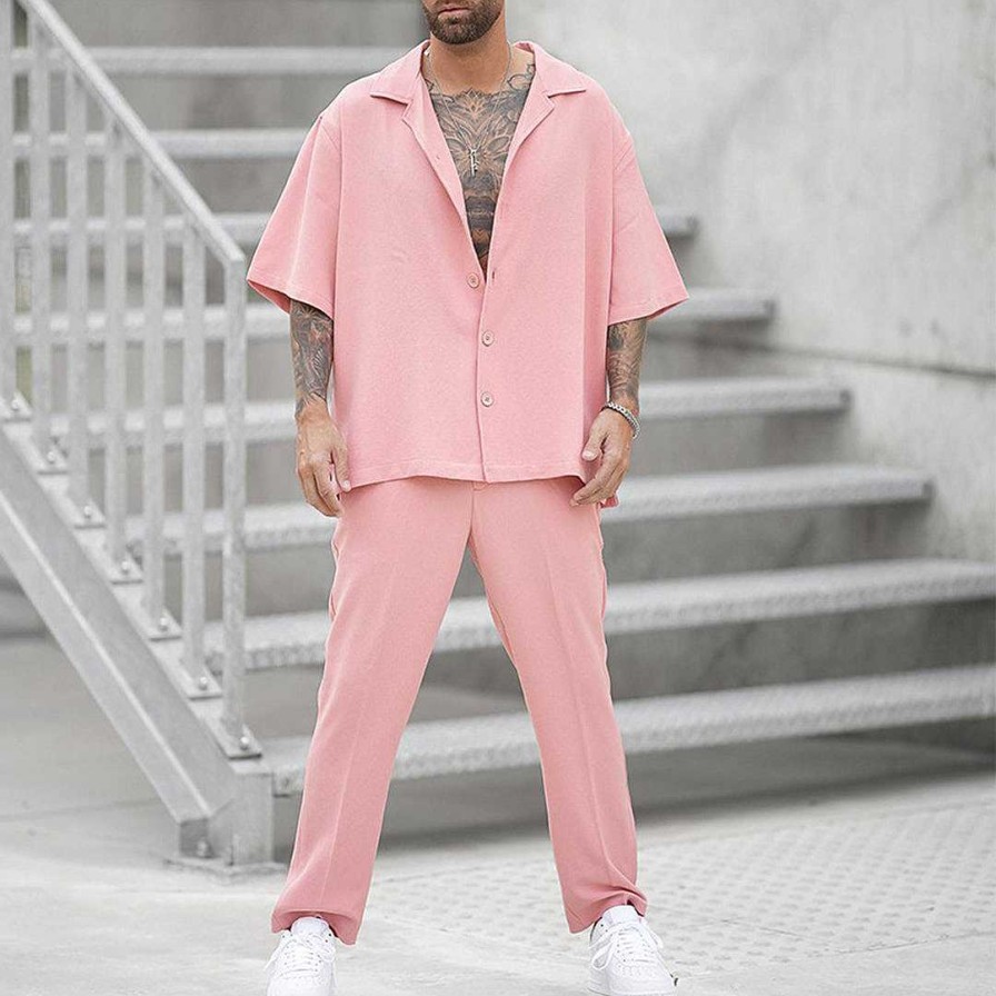 Man Zula | Livio - Casual Set For Man Rosa