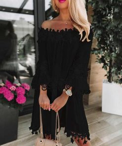 Kvinnor Zula | Dorota - Snygg Off Shoulder-Klanning