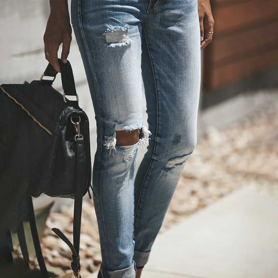 Kvinnor Zula | Liselotte - Rippade Jeans For Kvinnor