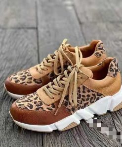 Kvinnor Zula | Celine - Trendiga Sneakers For Kvinnor Leopard