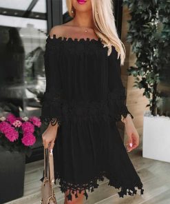 Kvinnor Zula | Dorota - Snygg Off Shoulder-Klanning