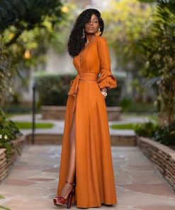 Kvinnor Zula | Khalani - Unik Elegant Klanning Orange